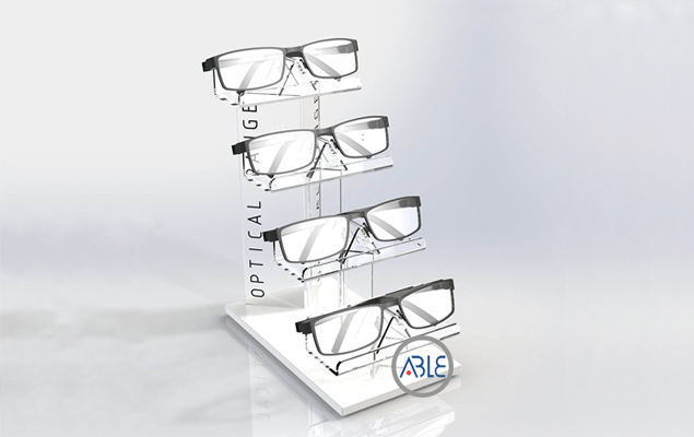 眼镜墨镜品牌专用亚克力展示架定制